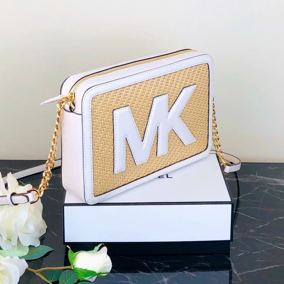 🌹Michael Kors Straw Python Capsule Crossbody🌹 - Picture 2 of 13